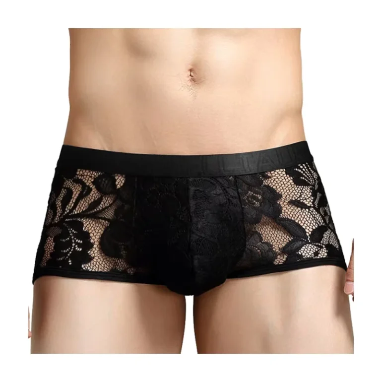 Man-Mesh-Lace-Breathable-Transparent-Men-Boxer-Shorts-Sexy-Underwear