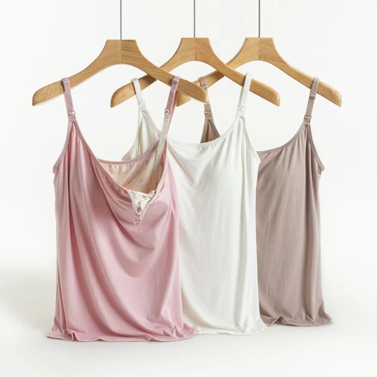 Maternity-Women-Breastfeeding-Camisole-Modal-Paddings-Nursing-Tank-Tops-Clothes-with-Fixed-Bra-Pad-Integrated-Type
