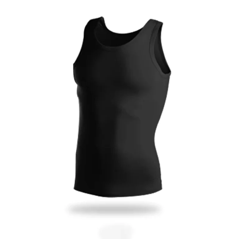 Mens-100-Cotton-Stretch-Fine-Rib-Tank-Black-White-Youth-Sports-Undershirt-Gym-Sleeveless-Top-Workout-Gym-Wear