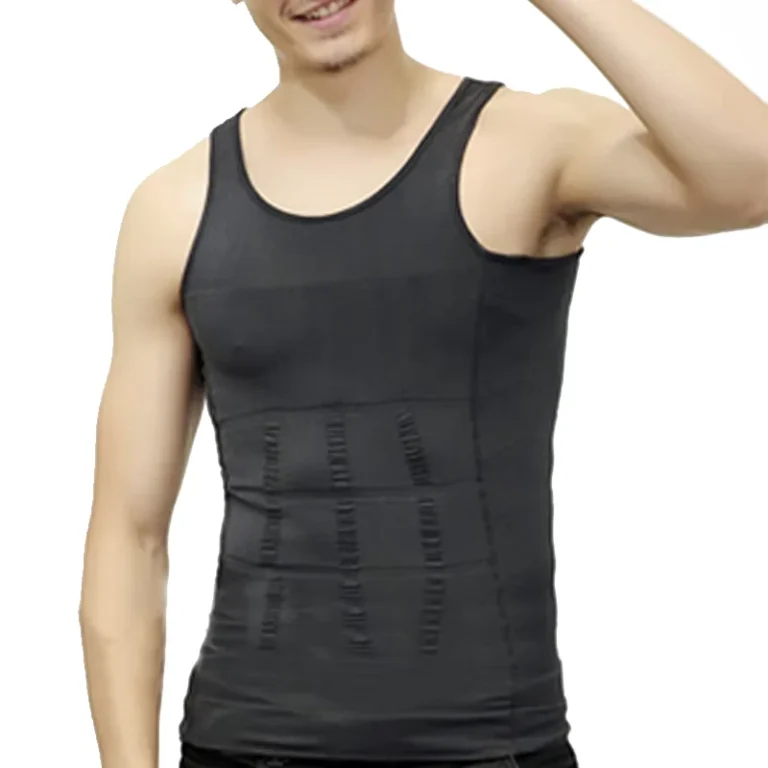Mens-Body-Shaper-Tights-Vest-Chest-Compression-Shirt-Slim-Abdomen-Tank-Top-Undershirt
