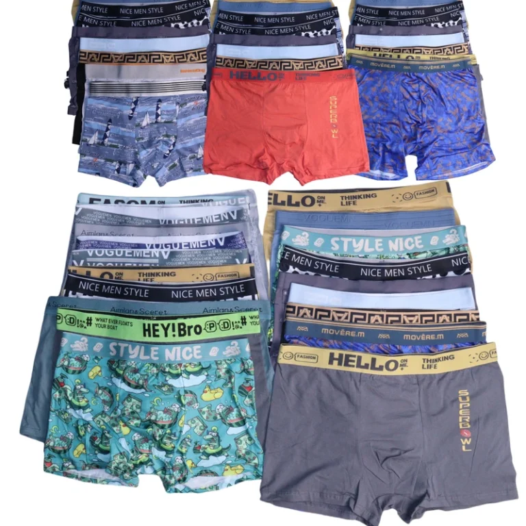 Mens-Boxer-Briefs-Cotton-Ice-Silk-Mixed-Styles-Sizes-Solid-Printed-Version-Underwear-for-Man