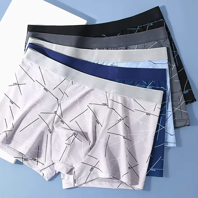 Mens-Boxer-Briefs-Mid-Waist-Youth-Shorts-Plus-Size-Cool-Fabric-Polyester-Sustainable-Underwear