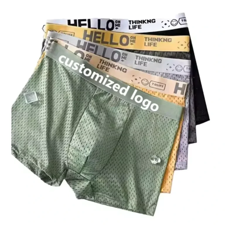 Mens-Breathable-Knitted-Mesh-Boxers-Comfortable-Soft-Waist-Logo-Seamless-Casual-Sports-Lingerie-Adults