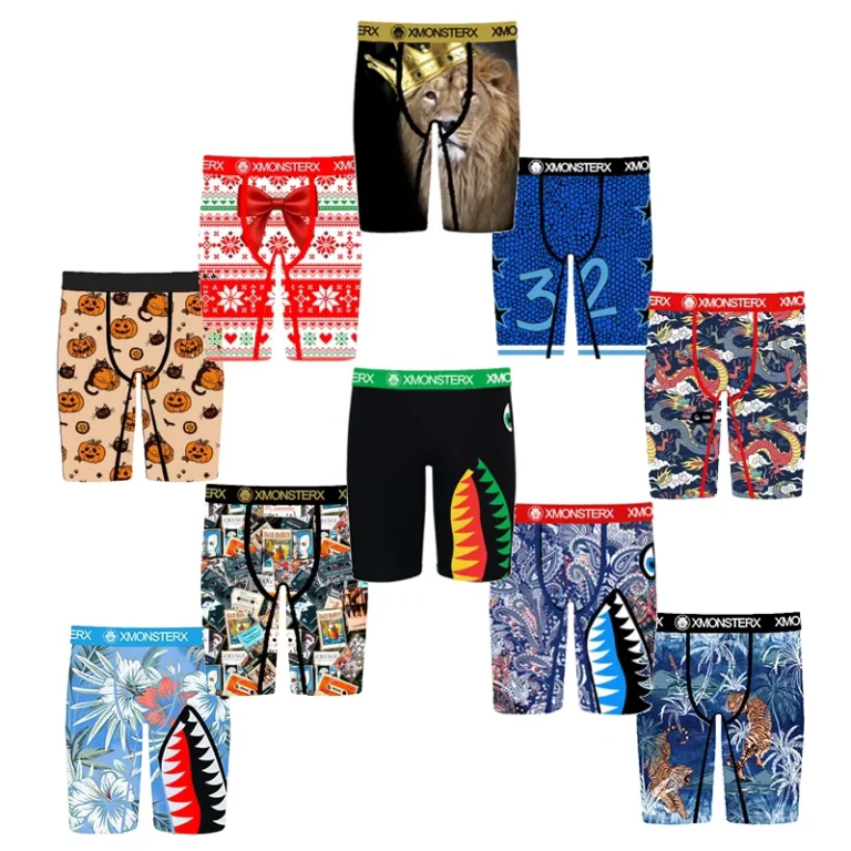 Mens-Breathable-Underwear-Quick-Drying-Slip-on-Mid-Rise-Underpants-with-Comfortable-Print-Pattern-Mens-Boxers