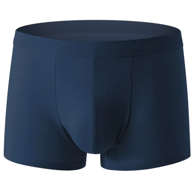 Mens-Comfortable-Big-Size-95-Combed-Cotton-Underwear-Mid-Waist-Breathable-Plain-Colors-Soft-Boxer-Briefs