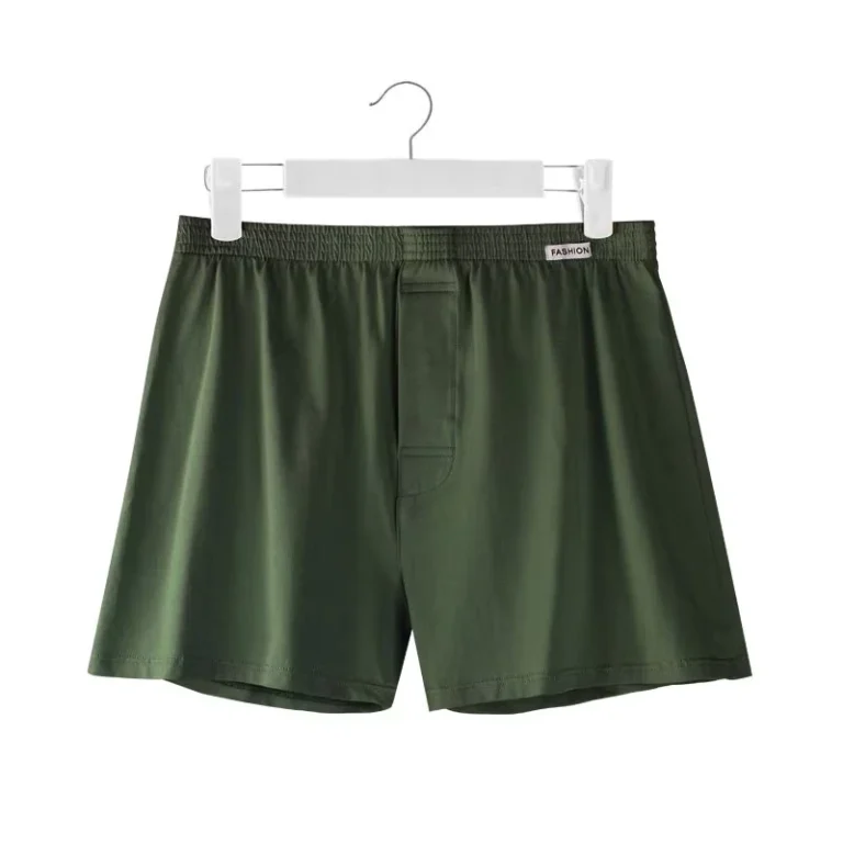 Mens-Cotton-Boxers-Underwear-Loose-Trunks-Woven-Homme-Comfortable-Quick-Drying-Sport-Arrow-Pants-Boxer-Elastic-Waistband-Shorts