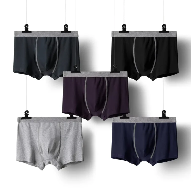 Mens-Cotton-Classics-Plus-Size-Underwear-Sexy-Boxer-Briefs-in-3XL-Disposable-Fabric-Spandex-Panties-Plain-Design