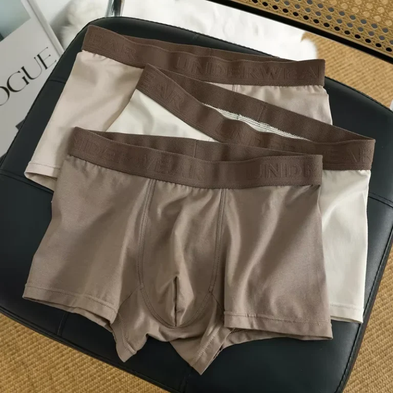 Mens-Cotton-Combed-Cotton-Boxer-Briefs-Melard-Color-Vintage-Style-Earth-Tone-Knitted-ODM-Simple-Elegant-Packaging-1