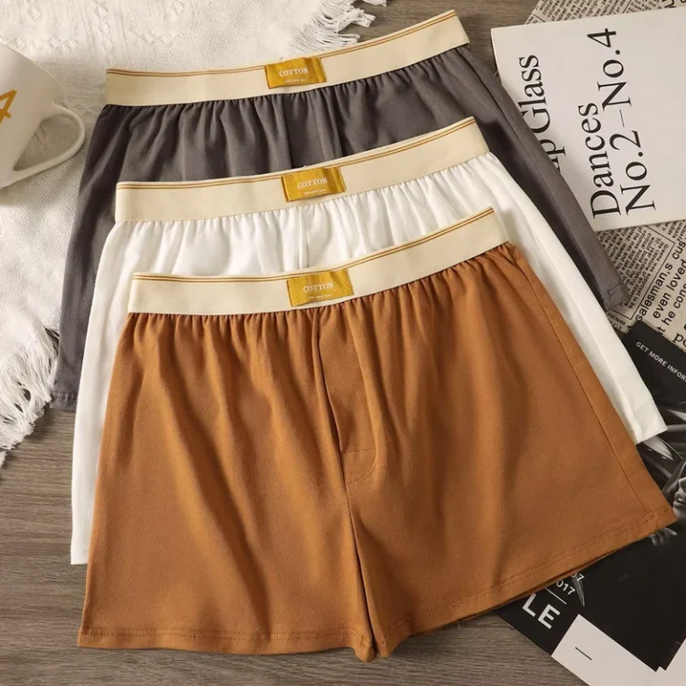 Mens-Cotton-Loose-Fit-Soft-Knit-Underwear-Arrow-Shorts-Boxers