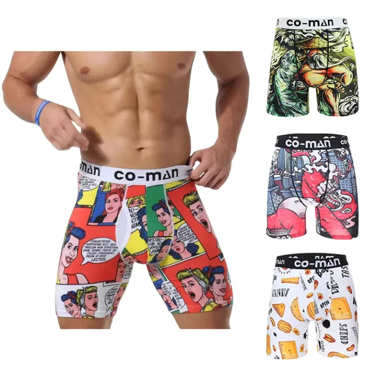 Mens-Digital-Printing-Underwear-Customize-Printed-Boxer-Briefs-Bamboo-Viscose-Trunks-Soft-Comfortable-Open-Fly-Underwear