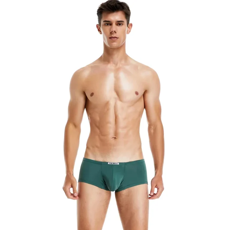 Mens-Ice-Silk-Boxers-Briefs-Breathable-Slim-Sexy-Underwear-U-Convex-Design-Solid-Color-Underpants-Men-Boxershorts