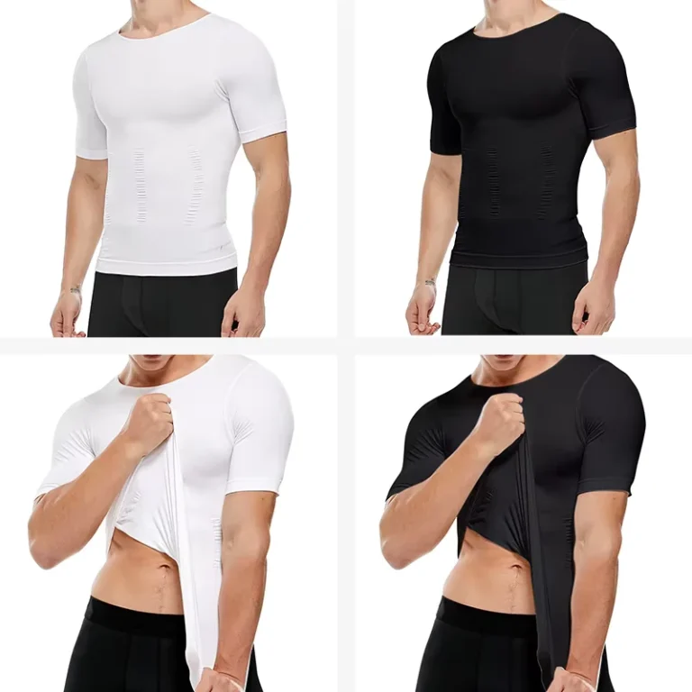 Mens-Knitted-Compression-Shirt-Undershirt-Plus-Size-Slimming-Breathable-Tank-Top-Workout-Vest-Custom-Logo-Shapewear-Spandex