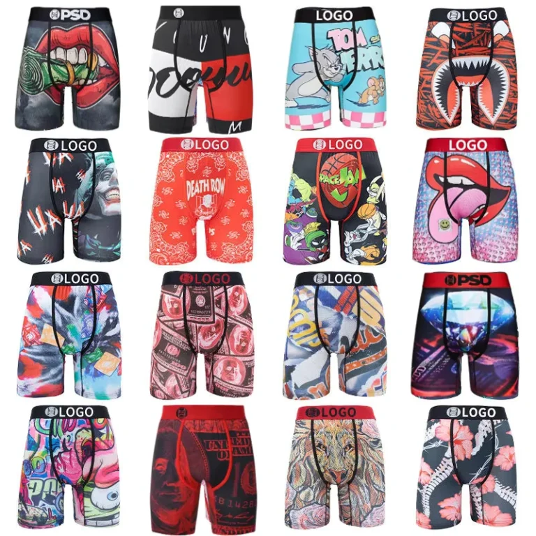 Mens-Knitted-Mid-Rise-Breathable-Cartoon-Print-Quick-Dry-Tummy-Control-Boxer-Briefs-Extended-Length-Sports-Fitness-Underwear