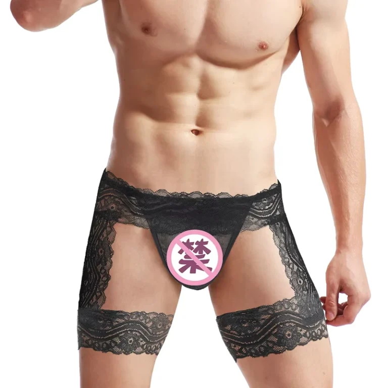 Mens-Lace-Panties-Sexy-Boxer-Briefs-Pouch-Underwear-Lingerie-for-Men-Thong-Bikini-Briefs-Sissy-Pouch-Crossdress-Panties