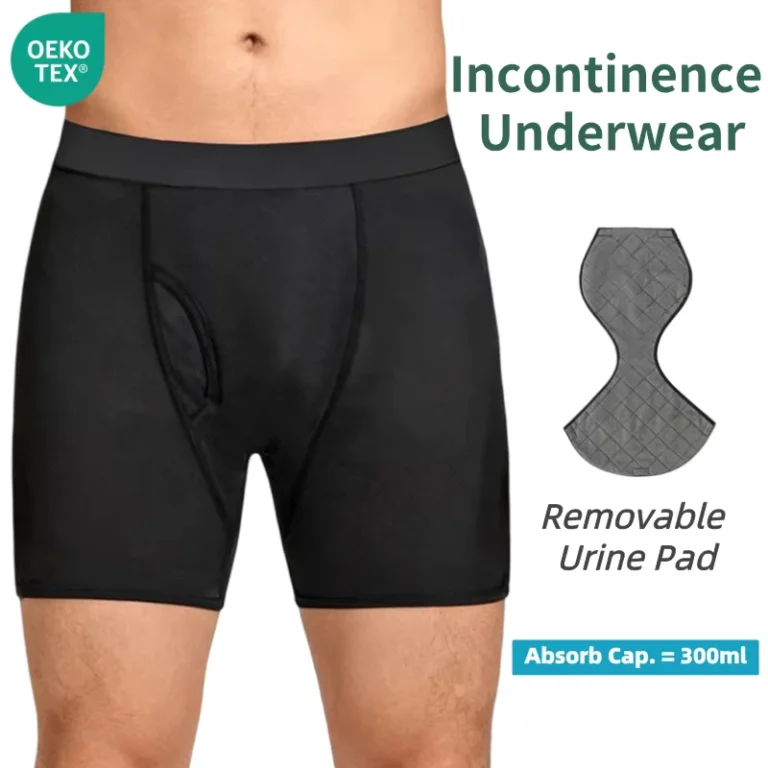 Mens-Leakproof-Underwear-Washable-Reusable-Incontinence-Brief-with-Removable-Inserts-Post-Operative-Leak-Resistant-Boxer-Briefs