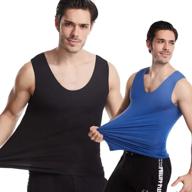 Mens-Luxury-Micromodal-Undershirts-Stretch-Moisture-Wicking-Classic-Tees-Gym-tank-Tops-Compression-T-Shirt-Cooling-Undershirt