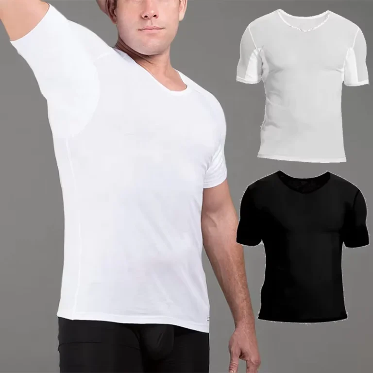 Mens-Mesh-Sweatproof-Undershirts-Deep-V-Neck-Sweat-Proof-Tees-Antisweat-Underwear-Stretch-Modal-Workout-Tops-Casual-Shirt