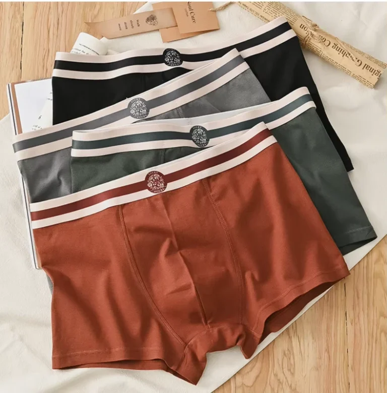 Mens-Mid-Rise-Boxer-Briefs-Shorts-Breathable-Cotton-Antibacterial-Comfortable-Summer-Mens-Underwear-Cotton-Size-XL