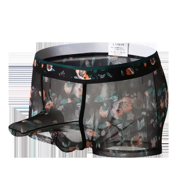 Mens-Mid-Rise-Boxers-Mesh-Semi-Transparent-Ice-Silk-Bullet-Separate-Underwear-Skin-Friendly-Breathable-Mesh-Printing-ODM