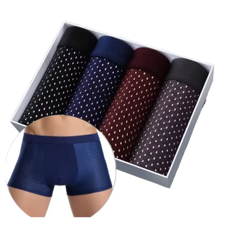 Mens-Mid-Rise-Ice-Silk-Mesh-Fabric-Boxer-Briefs-Underwear-for-Man-Summer-Hot-Selling-with-Logo-on-Waist