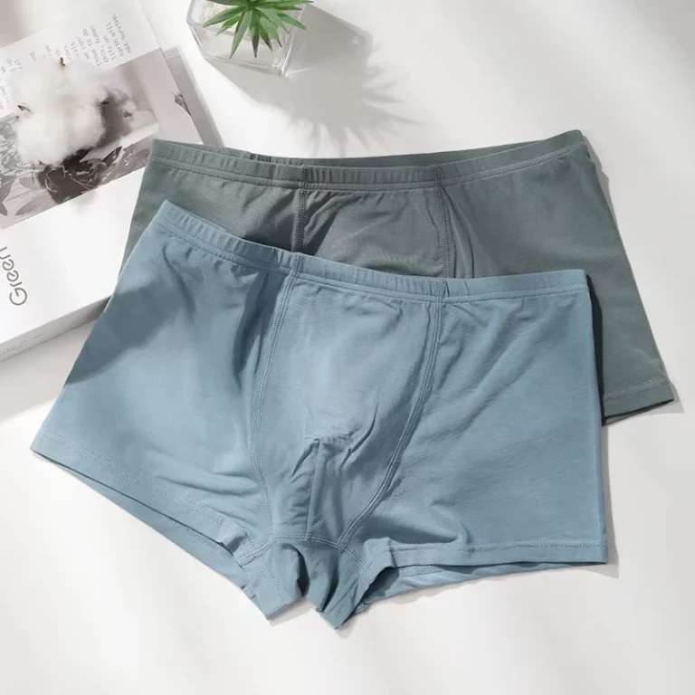 Mens-Sexy-Cotton-Boxer-Briefs-Breathable-Plus-Size-Underwear-Panties-Custom-Logo-Waist-Fit-Mens-Loose-Underpants-Shorts