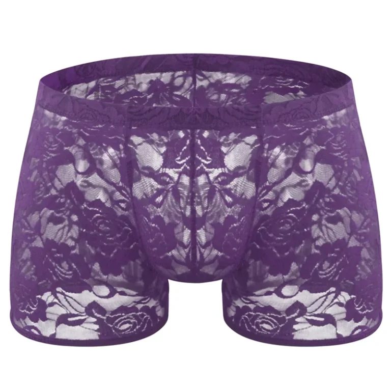 Mens-Sexy-Rose-Lace-Transparency-Mesh-Gauze-Briefs-Underwear-Soft-Breathable-Sissy-Low-rise-Boxer-Briefs
