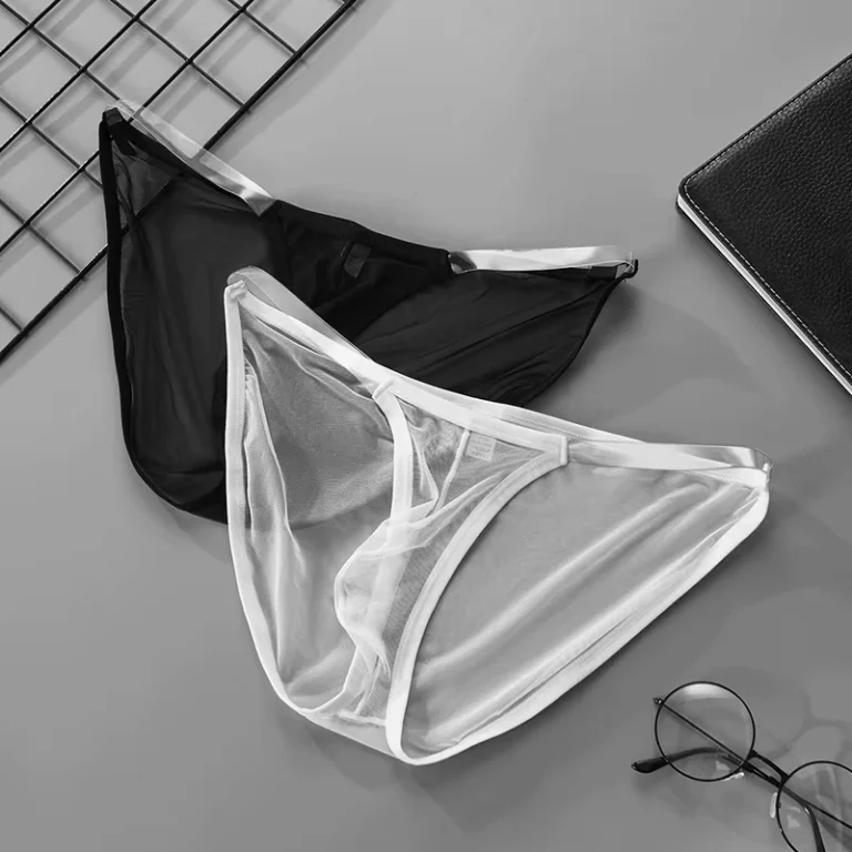 Mens-Sexy-Transparent-Mesh-U-Convex-Low-Waist-Briefs-Underwear-Male-Elastic-Waistband-See-Through-Bulge-Pouch-Triangle-Pants