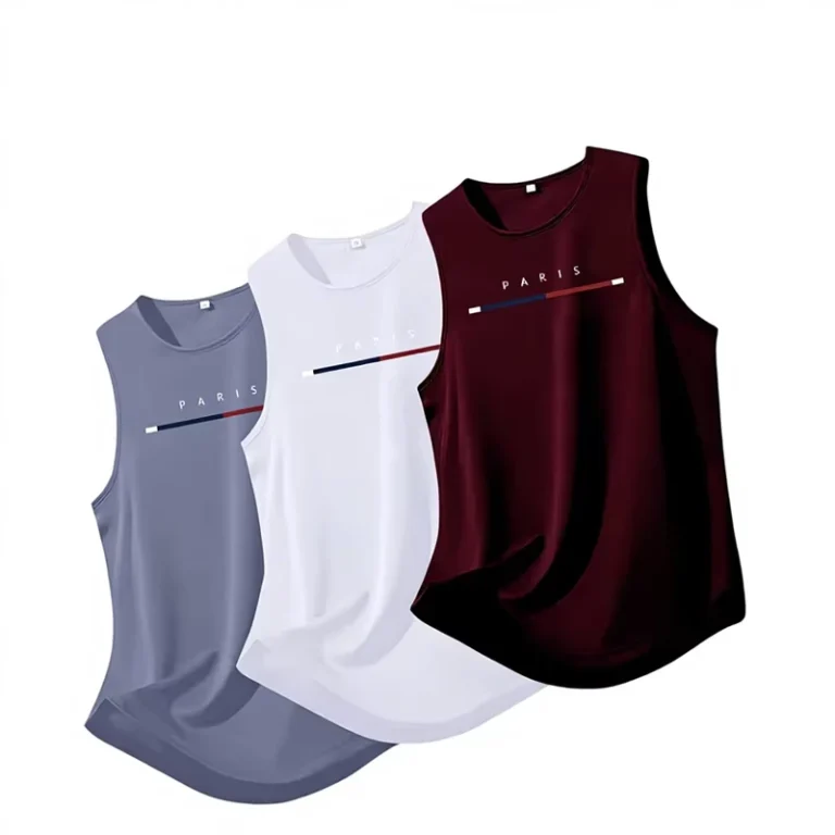 Mens-Sporty-Crew-Neck-Sleeveless-Sports-Vest-Basketball-Breathable-Quick-Drying-Undershirt