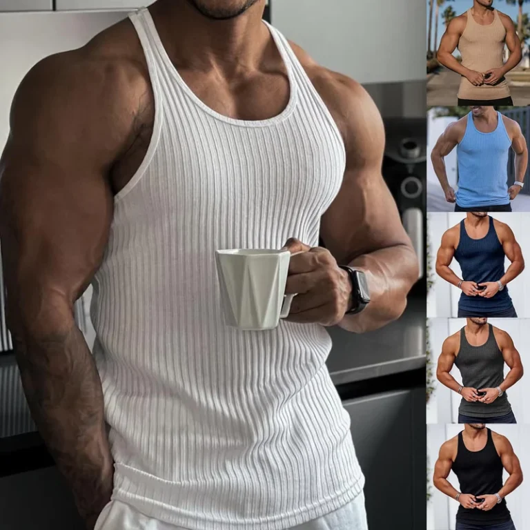 Mens-Sporty-Gym-Tank-Top-with-Chains-Button-100-Cotton-Breathable-Quick-Dry-Undershirt-for-Workout