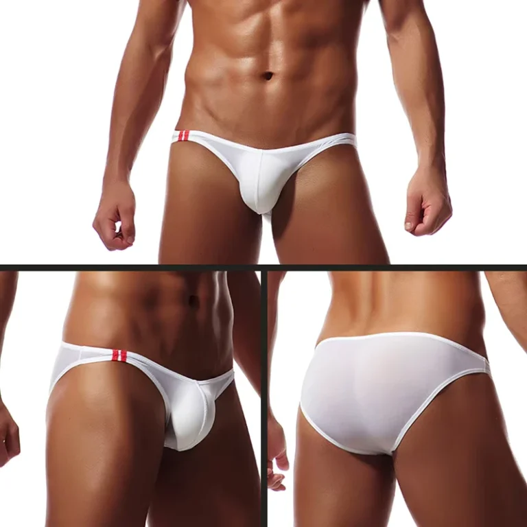 Mens-Thin-Ice-Silk-Low-rise-Thong-Briefs-Sexy-Performance-Underwear-for-Nightclub-Triangle-Underwear-E043