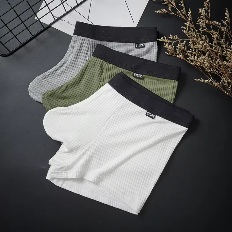 Mens-Thread-Increase-Pouch-U-Convex-Elephant-Nose-Sweat-Absorption-Breathable-Boxer-Briefs-Flat-Corners