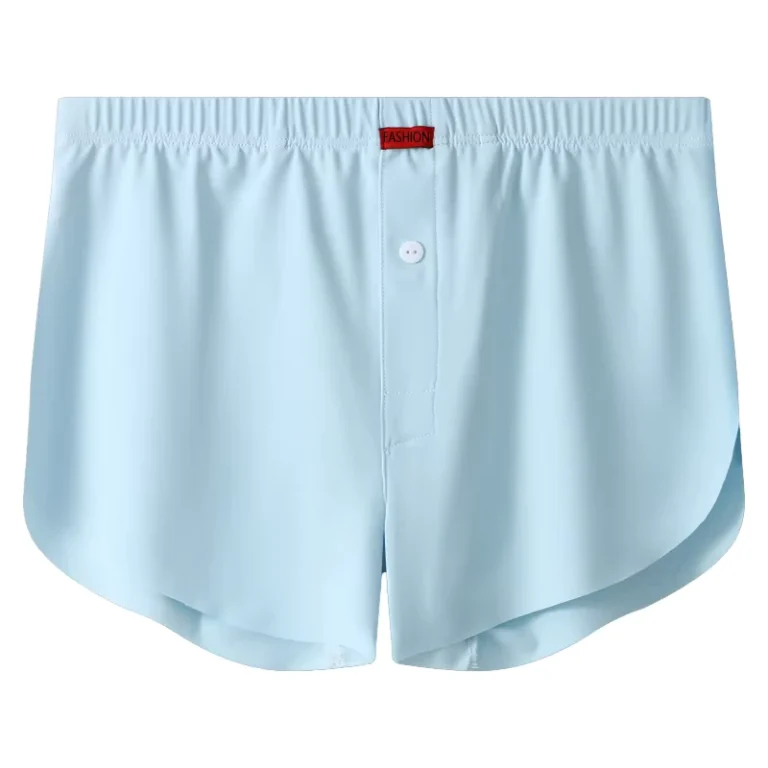 Mens-Underwear-Ice-Silk-Cool-Arrow-Pants-Mid-Rise-Boxer-Briefs-Waist-Indoor-Outdoor-Sleeping-Shorts