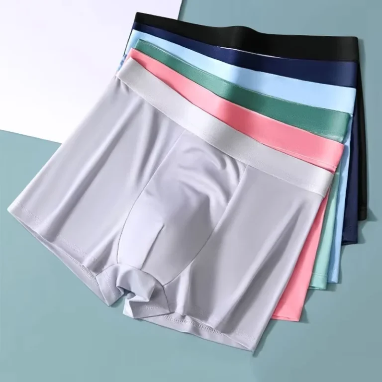 Mens-Underwear-Plus-Size-Solid-Color-Seamless-Comfortable-and-Breathable-Shorts-Mens-Briefs
