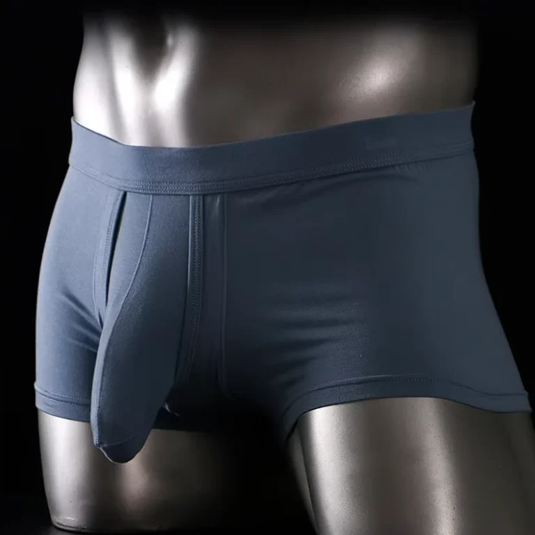 Mens-Underwear-Summer-Solid-Color-Separate-Pouch-Condom-Panties-Boxer-Briefs-Mens-Boxer-Shorts-Custom-Logo