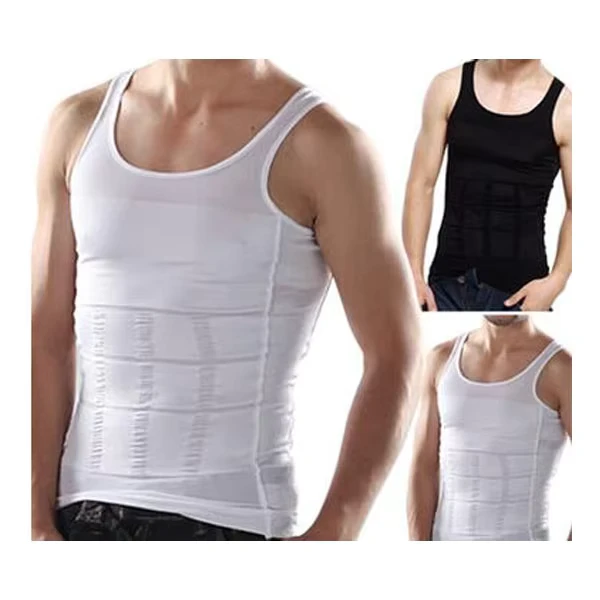 NCS082-Men-Slimming-Undershirts-Adjustable-Elastic-Sculpting-Vest-Abdomen-Slim-Tummy-Waist-Compression-Girdle-Spandex-Nylon