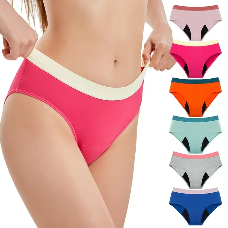 NO-PFAS-Teenager-Cotton-4-Layer-Menstrual-Panties-Teen-Girls-Leakproof-Absorbent-Period-Underwear-Briefs-Culotte-Menstruelle