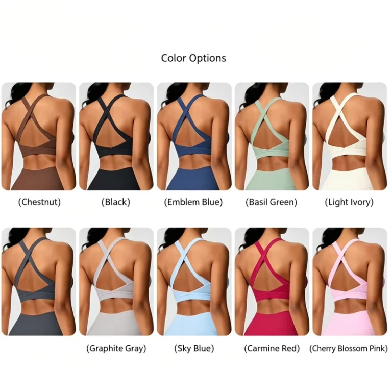 New-Brushed-Yoga-Tank-Top-High-Impact-Sports-Bra-Shockproof-Pilates-Running-Workout-Yoga-Wear