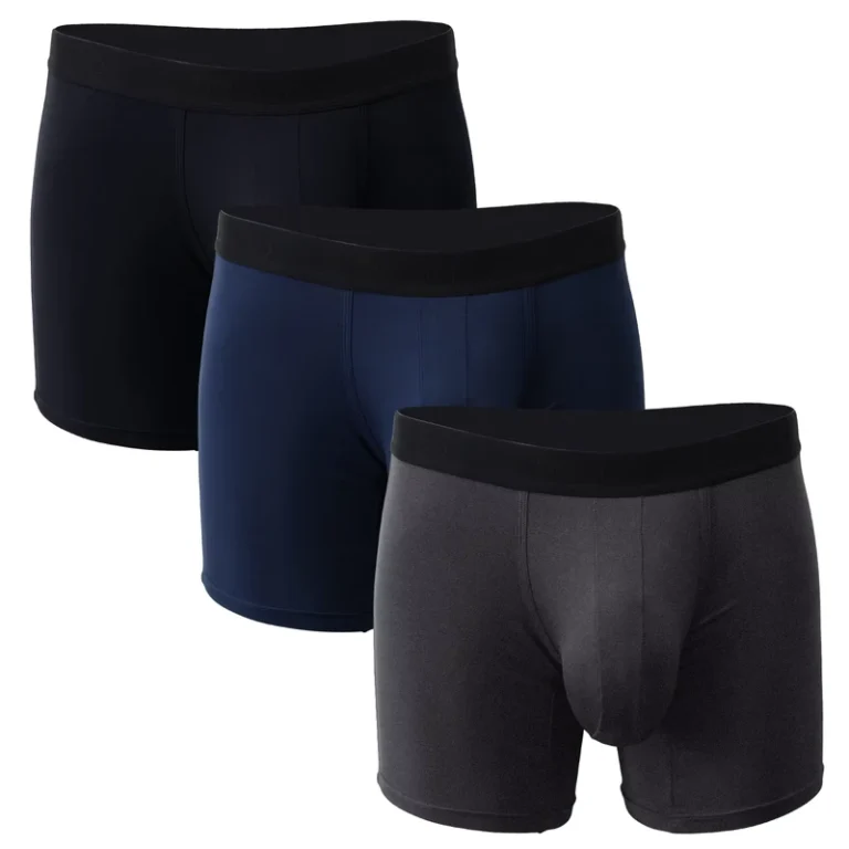 New-Custom-Mens-Low-Rise-Seamless-Boxer-Briefs-Soft-Breathable-3D-Pouch-Long-Leg-Moisture-Wicking-Underpants-1-Piece