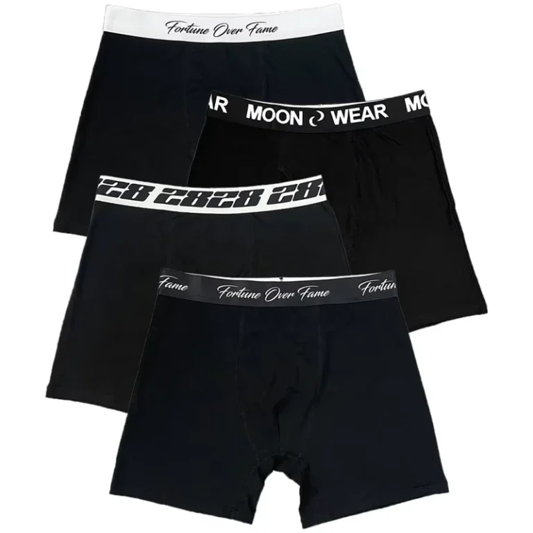 New-Design-Black-Boxer-Briefs-100-Cotton-Mens-Solid-Color-Underwear-for-Men-Breathable-Men-Boxers
