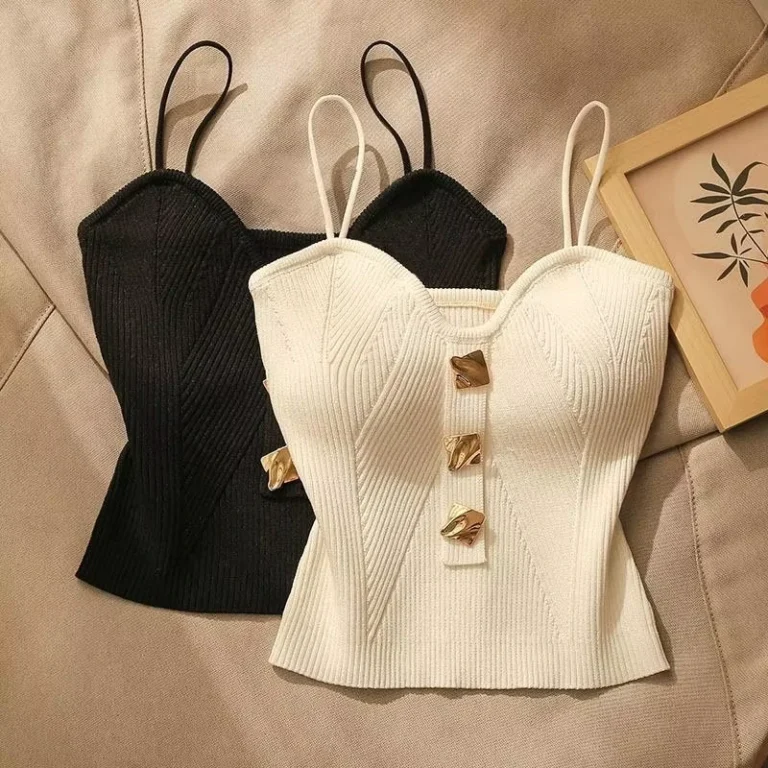 New-Design-Fashionable-Knitted-Sexy-Bra-Camisole-Vest-Womens-Sleeveless-Top