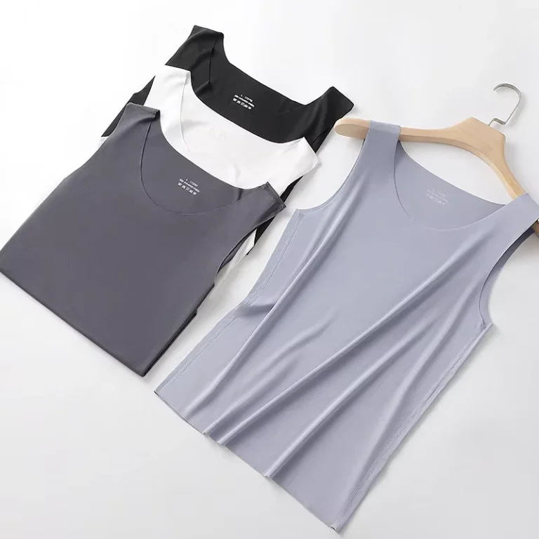 New-Design-Mens-Sleeveless-Vest-80S-Lyocell-Modal-Seamless-Fabric-Breathable-Undershirt-for-Fitness