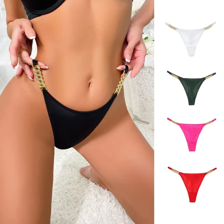 New-Hot-Selling-Simple-Rhinestone-Thong-Sexy-g-String-Womens-Seamless-Panties-Lingerie-Underwear