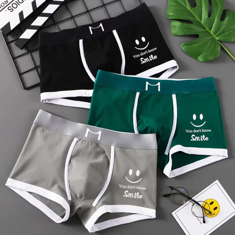 New-Mens-Underpants-Mens-Underwear-Boxers-Boxers-Young-Personality-Trend-Breathable-Comfortable-Boys-Shorts