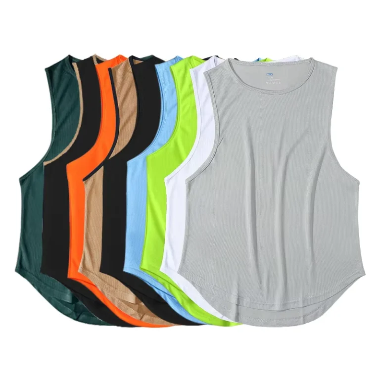 New-Mens-Vest-Breathable-Slim-fit-Youth-Sports-Bottoming-I-shaped-Loose-Summer-Thin-Sling-Undershirt-Custom