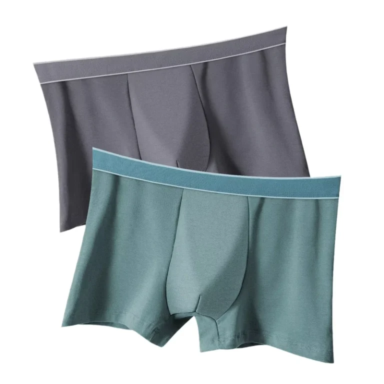 New-Solid-Color-Mens-Underwear-Breathable-Plus-Size-Boxer-Shorts-Comfortable-Soft-Mens-Boxers