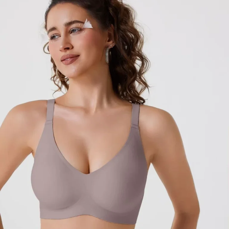 New-Solid-color-Bra-Without-Seams-or-Steel-Bands-Large-cupped-Womens-Bra