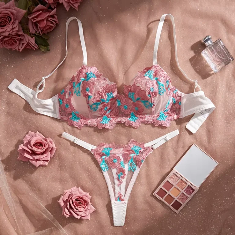New-Trend-Romantic-Lavender-Underwear-Floral-Embroidery-Lace-Thong-Underwire-Push-up-Gathering-Bra-Brief-Panties-Sets-for-Women
