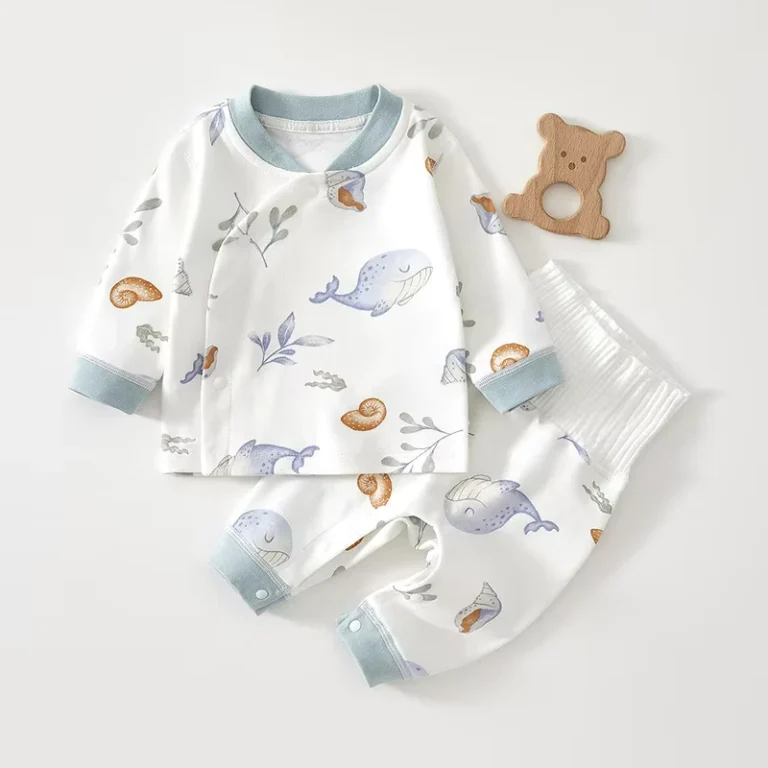 Newborn-Baby-Set-100-Cotton-Boneless-Underwear-for-Boy-and-Girl-Printed-Long-Johns-Childrens-Split-Pajamas