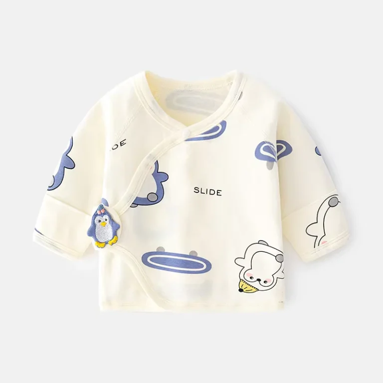 Newborn-Baby-Underwear-Boneless-Soft-Treatment-Pure-Cotton-Spring-Autumn-Style-Velcro-Half-back-Pajamas-Full-Moon-Monks-Clothes