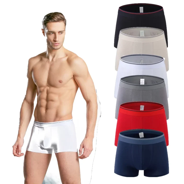 ODMOEM-High-Quality-Cotton-Men-Boxer-Briefs-Breathable-Mid-Rise-Solid-Color-Underwear-Soft-Comfortable-Striped-Mens-Boxers